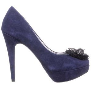 BCBGeneration Blue Scottie Embellished Pumps 8.5